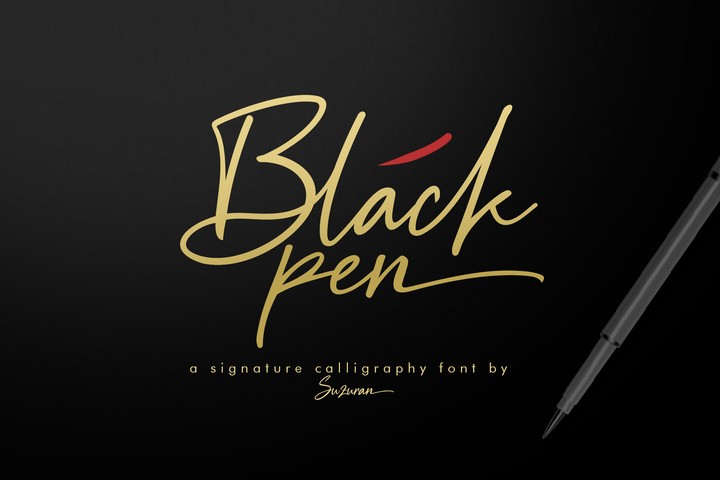 Fuente Black Pen